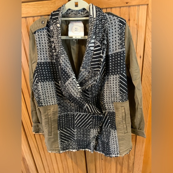 Heihei Jackets & Blazers - Chic Patchwork Women's Blazer